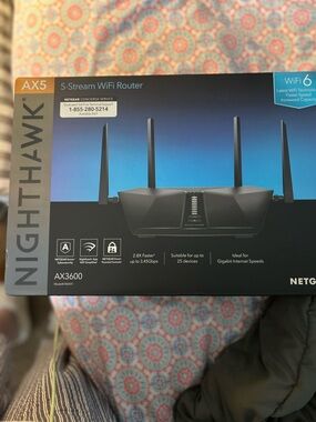 NETGEAR Nighthawk AX5 AX3600 Black WiFi 6 Router